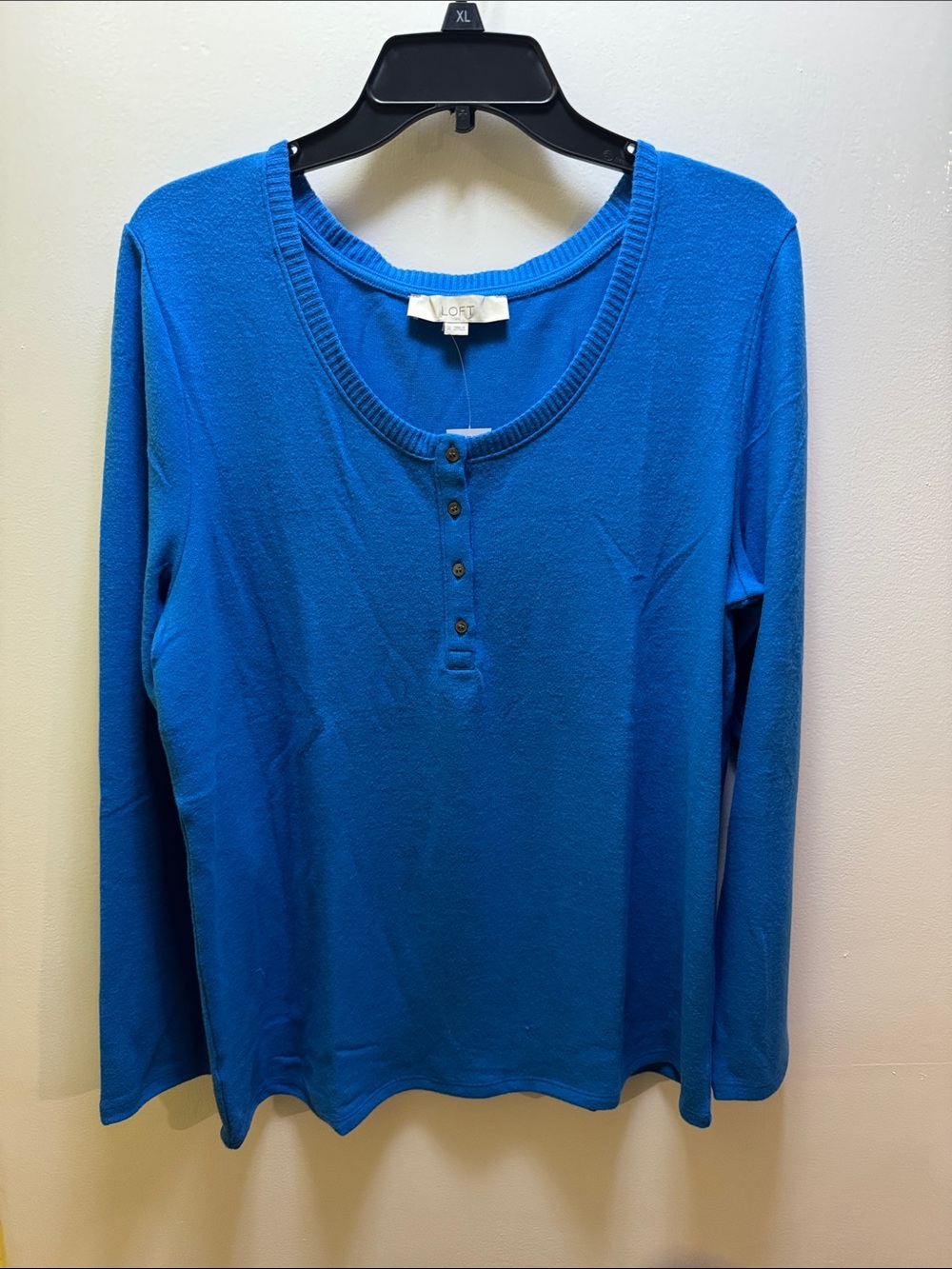 NWT Loft Jersey Henley top.